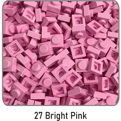 500 Pièces Briques de Construction Pixel Art DIY Figures Fines Briques Œuvres idéales pour Enfant featuring Avec 3024 Carré 1x1 Vrac Assembler Jouets Cadeau 500 pieces