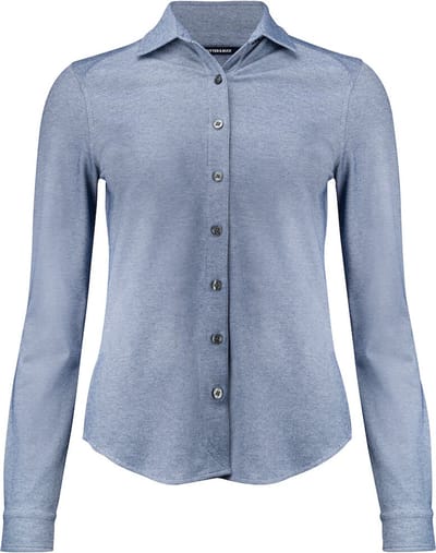 Cutter & Buck Advantage Shirt Dames 352411 - Indigo Melange - 36/S