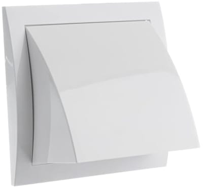 Weerbestendig Ventilatierooster Ø 100 mm met Terugslagklep en Insectengaas