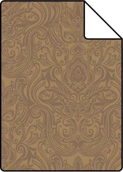Proefstaal Origin Wallcoverings behang ornamenten glanzend brons - 26,5 x 21 cm - 346533-S