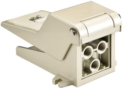 Dailygoods - Pneumatische Voetpedaal Ventiel - Vergrendelen Schakelaar - 5 Manier 2 Positie - Geschikt voor Perslucht - Aluminium Legering - Max Werkd...