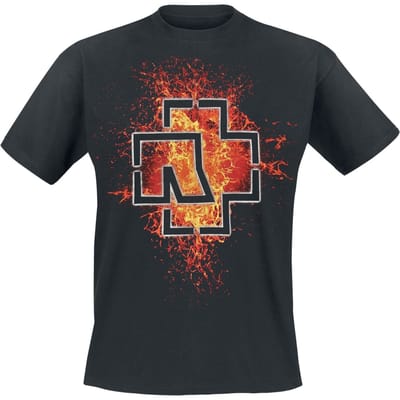 Rammstein T-shirt - Lava Logo - S tot 5XL - voor Mannen - zwart