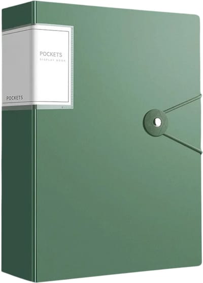 100 Pagina’s A4 Verdikte Documentenmap – Grote Capaciteit Bestandsmap - Multifunctionele DIY Document Organizer, Kantoormap & Bureau Opbergsysteem voor Documenten - Groen