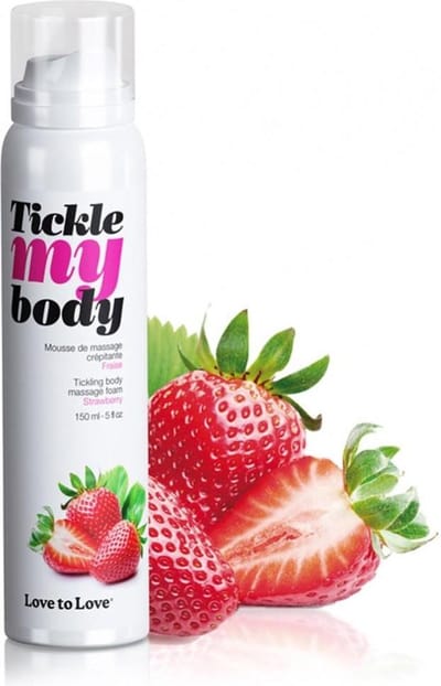 Love to Love - Tickle my Body - Massagemousse – Aardbei