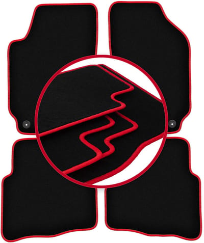 CARLUX-RED automatten voor: Skoda Fabia I hatchback, sedan, stationwagen (1999-2007)