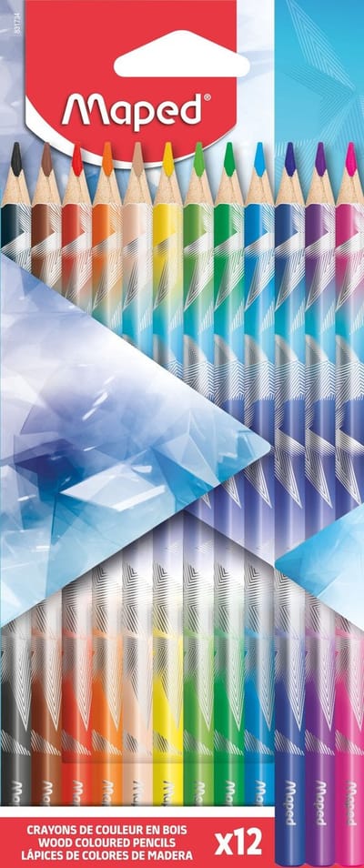 Kleurpotlood maped arctic vibes set 12 kleuren
