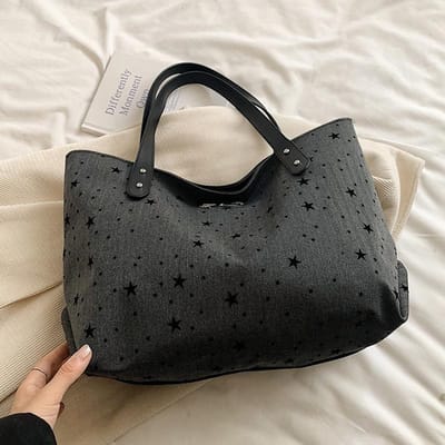 Niche Design Tas met Grote Capaciteit Nieuwe Polkadot Schoudertas Casual en Modieuze Pendeltas voor Dames gray