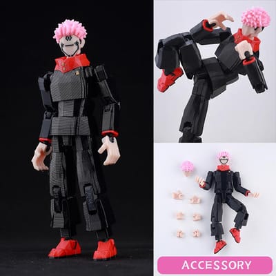 Figurine d'action imprimée en 3D Dummy13 Jujutsu Kaisen Ryomen Sukuna Modèle Anime Jouets Multi-Articulés Articulable Jouet de Collection Cadeau