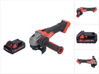 Milwaukee M18 FSAG115X-301 Snoerloze haakse slijper 18 V 115 mm borstelloos + 1x oplaadbare accu 3.0 Ah - zonder lader