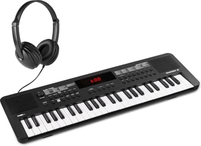 MAX Rhapsody49 keyboard met 49 toetsen en koptelefoon - Ideaal voor beginners - Met 300 ritmes - MIDI keyboard