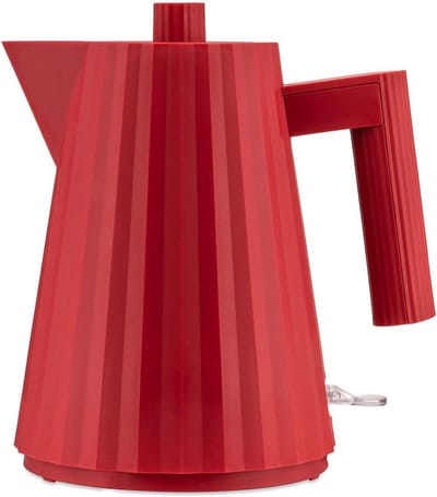 Design Waterkoker - Thee Waterkoker - Snel Water Koken - Plissé Vormgeving - 1 Liter - Rood
