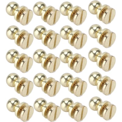 20set Messing Klinknagels Slijtvastheid Imitatie Goud Bagage Hardware Accessoires voor Knutselen beige