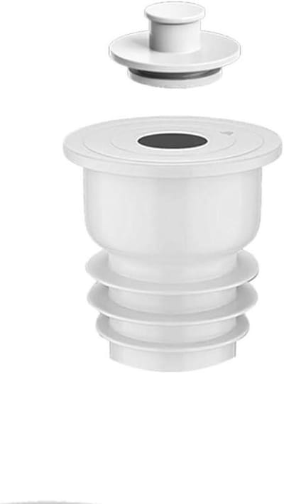 Afvoerpijp Siliconen Seal - Wasmachine Afvoerconnector Rioolslang - Geur Vrij Huis - Zes Laags Afdichting - 35-40 mm - Wit