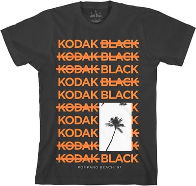 Kodak Black - Palm Heren T-shirt - S - Zwart