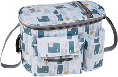 Kinderwagen Organizer - Buggy Tas - Wandelwagen Accessoires - Met Telefoonvenster - 30 x 15 x 20 cm - Clear Maya