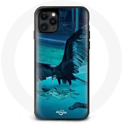 Coque Iphone 11 Pro Max film Ozark Chicago Missouri dollar Casino argent billet banque aigle