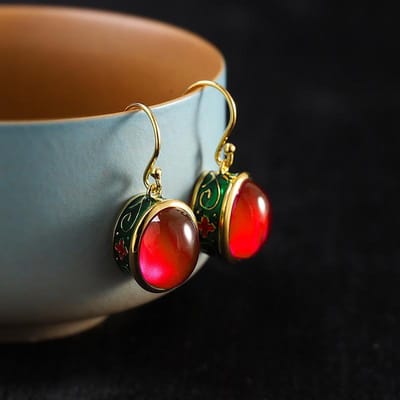 Originele Oude Gouden Ambacht Natuurlijke Karneool Ringen Voor Vrouwen Bloemen Emaille Nationale Stijl Lichte Luxe Bruiloft Sieraden resizable white