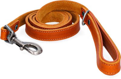 Spotted! Pro Hondenriem - 1.8 x 130 cm - Leer - Trainingslijn - Hondenlijn - Looplijn voor Honden - Cognac
