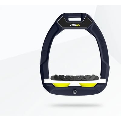 Veiligheidsbeugels voor het paardrijden Hellend Ultra Grip Marine/Wit/Geel Flex-On Safe-On