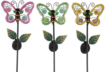 Tuinsteker Butterfly Neon Tube - 1 stuk willekeurig geleverd - ca. H92 cm