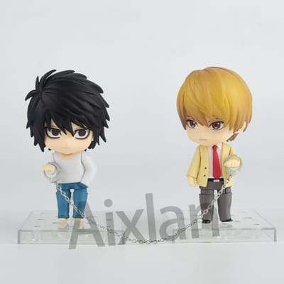 Aixlan#1160#1200 DEATH NOTE Figuur Yagami Light Schattige Editie 10CM L·Lawliet PVC Actiemodel Anime Speelgoedcadeau Verzamelfiguur