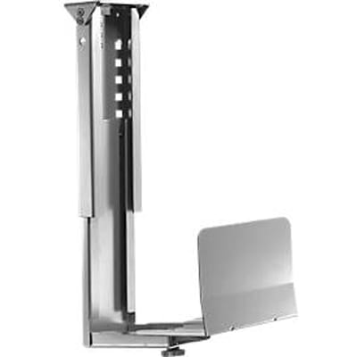 PC houder Neomounts by NewStar CPU-D200, verticaal, tot 30 kg, handmatig in hoogte & breedte verstelbaar, incl. bevestigingsmateriaal, zilver