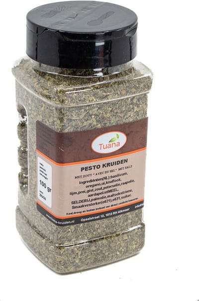 Tuana Kruiden - Pesto Kruidenmix - Strooibus 120 Gram - Tuanashop - MP-P-0020