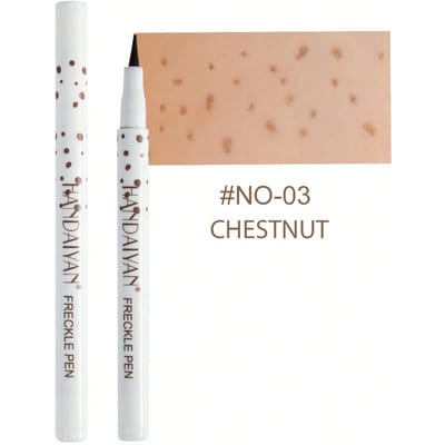 Stylo Taches de Rousseur Naturel 1ml, Haute Pigmentation & Waterproof, Facile à Appliquer, Crée un Maquillage Raffiné, Convient Pour les Fêtes, les Festivals, le Maquillage Quotidien
