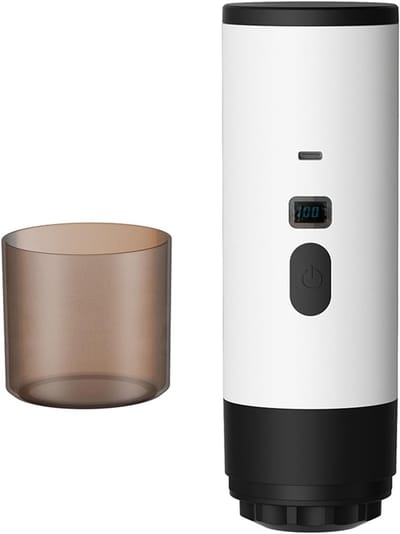 12 V elektrische draagbare expressomachine - Volledig automatische expressomachine - geschikt voor gemalen koffie en NS capsules