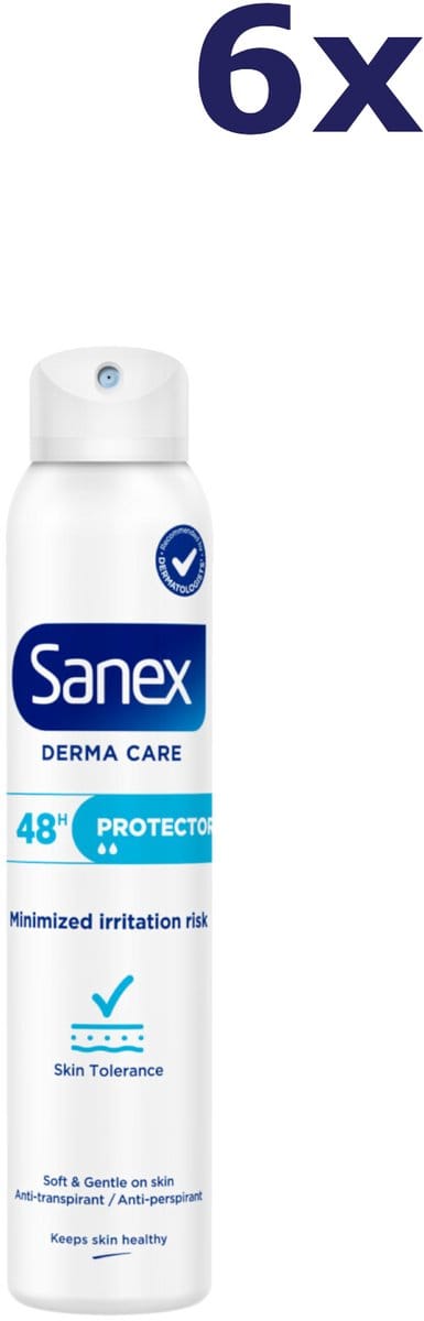 6x Sanex Deo spray - 200ml - dermo care 48H protector