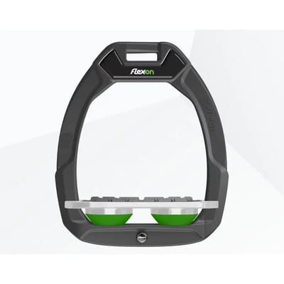 Veiligheid stijgbeugels Plat Grip Antraciet/Grijs/Groen Flex-On Safe-On