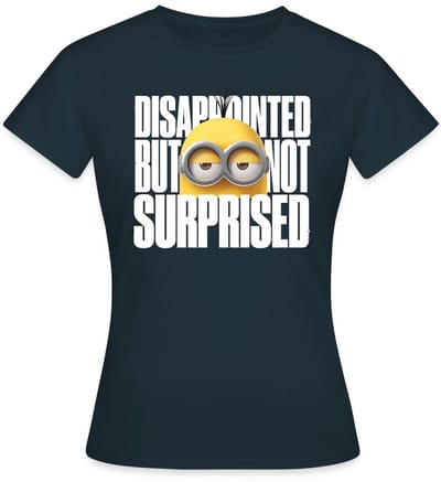Minions Kevin Teleurgesteld Maar Niet Verrast T-Shirt Dames