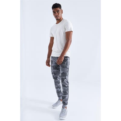 Heren Camouflage Slim Fit Sweatpants