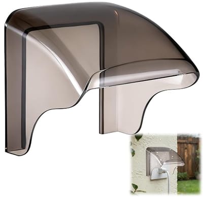 Waterdichte Stopcontactafdekking - Stopcontact Afdekking - Waterdichte Buitencontactdozen - 10.5 X 10.5 Cm - Waterdichte Beschermbox - Schakelaar Beschermhoes - Stopcontact Accessoires - Transparant