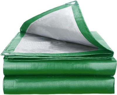 Zwaar Zeil - Waterdicht Doek - Buiten Beschermen - Met Oogjes - 130x130 cm - Groen