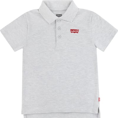 Levi´s ® Kids Back Neck Tape Korte Mouw Poloshirt Grijs 4 Years Jongens