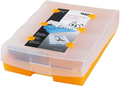 HAN CROCO 9988-693 Flashcards Grijs (doorschijnend) Aantal kaarten (max.): 2.000 kaarten DIN A8 liggend