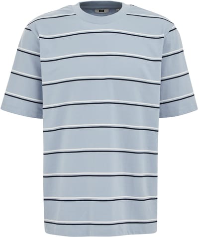 WE Fashion Heren relaxed fit T-shirt met strepen