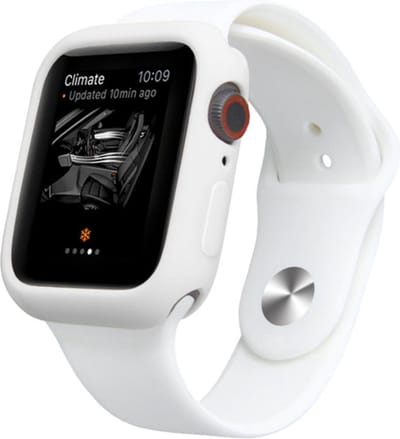 DrPhone FC2 - 42mm Case – Kras en Schokbestendig TPU Hoesje - Geschikt voor Apple Watch 42mm - Wit