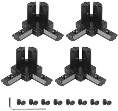 4pcs Hoekverbinding - 3-Weg Profiel Connector voor Standaard Aluminium Extrusie Profiel