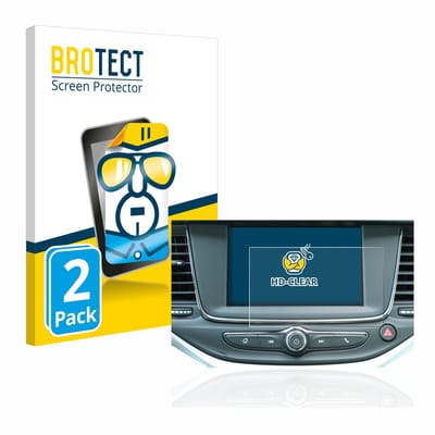BROTECT - Screenprotector voor Opel Astra K IntelliLink R 4.0 2018 - Folie Beschermfolie transparant 2 Stuks
