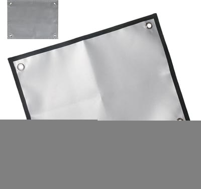 Vuurplaats Mat - Buiten Vloerbeschermer - Veilig Vuur Maken - Hittebestendig Glasvezel - 35x46 cm - Zwart