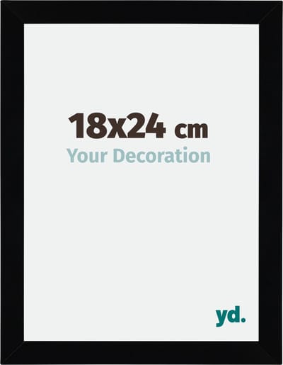 Your Decoration - Fotolijst 18x24 cm - MDF - Zwart Hoogglans - Mura