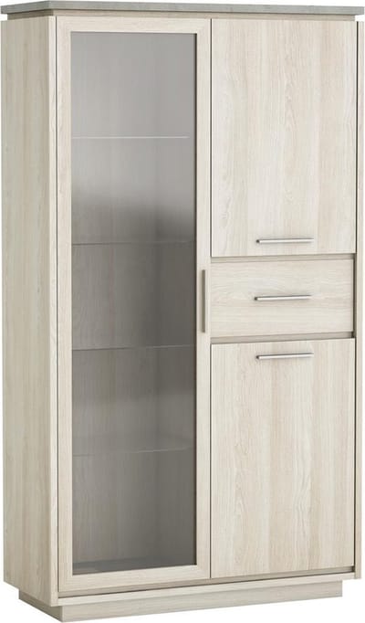 Belfurn - Bordoux vitrinekast - Bleek/Grijs