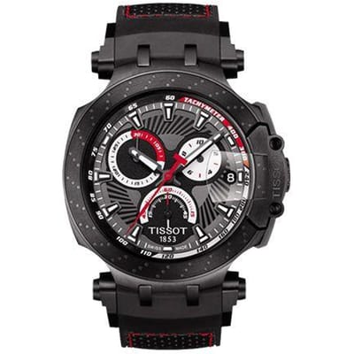 Tissot Racing Series Kwarts Uurwerk 2018 MotoGP Speciale Editie Horloge Herenhorloges Zwart T115.417.37.061.01 Regular Watch Box,Smoke Gray Watch Dial gray