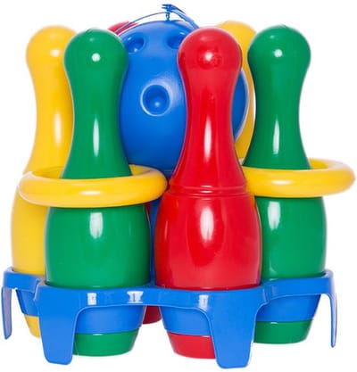Bowling set voor kinderen 2-in-1 Ringwerpset - Hemar