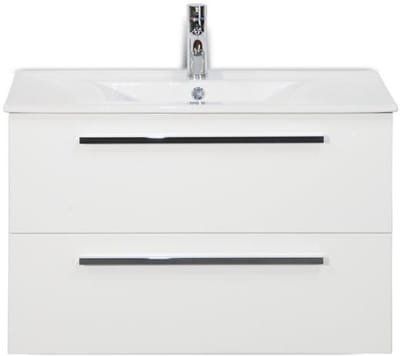 Seville Badmeubelset 80 cm - Wit Hoogglans - Keramische Wastafel Wit Enjoy