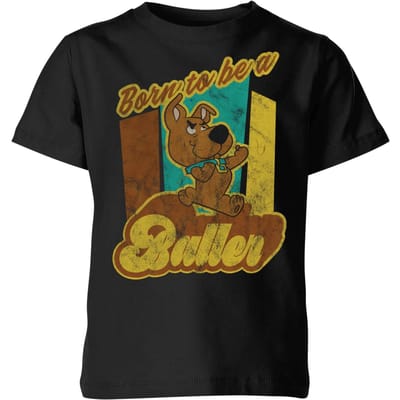 Scooby Doo Born To Be A Baller Kids' T-Shirt - Black - 98/104 (3-4 jaar)