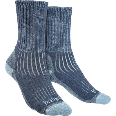 Bridgedale - Dames Wandeling Middengewicht Merino Wol Sokken - Blauw