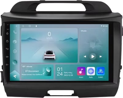 Autoradio met bluetooth - Carplay - Voor Kia Sportage 3 (2011-2016) - Geschikt voor Apple en Android - Stereo - Navigatie - Navigatiesysteem auto - 1GB 32GB